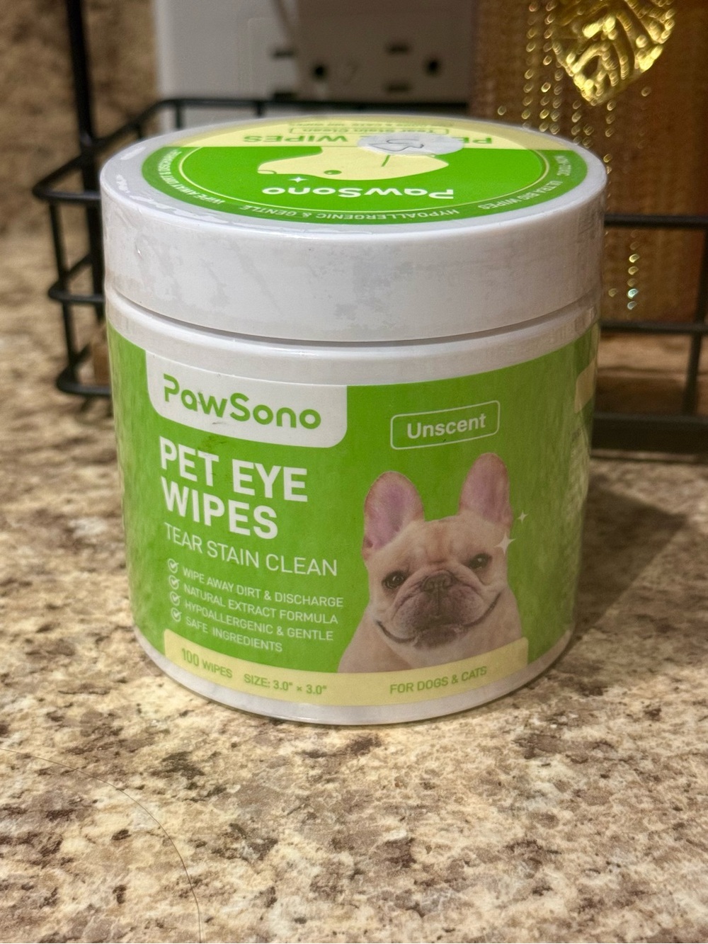 Paw Sono Gentle Pet Eye Cleaning Wipes 100 Plant Based Hydration Soothing Relief